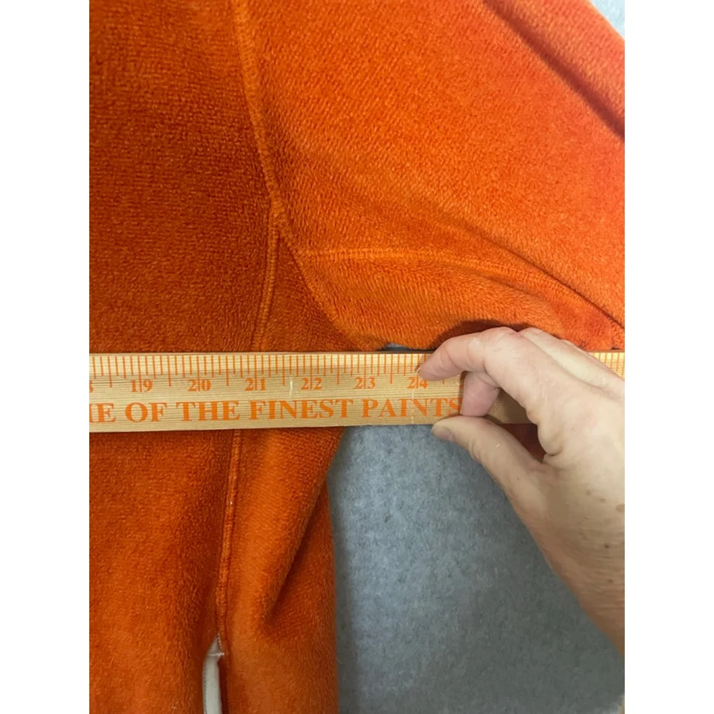 Uniqlo Women's Orange Full Zip Fleece Jacket XL - Picture 5 of 7